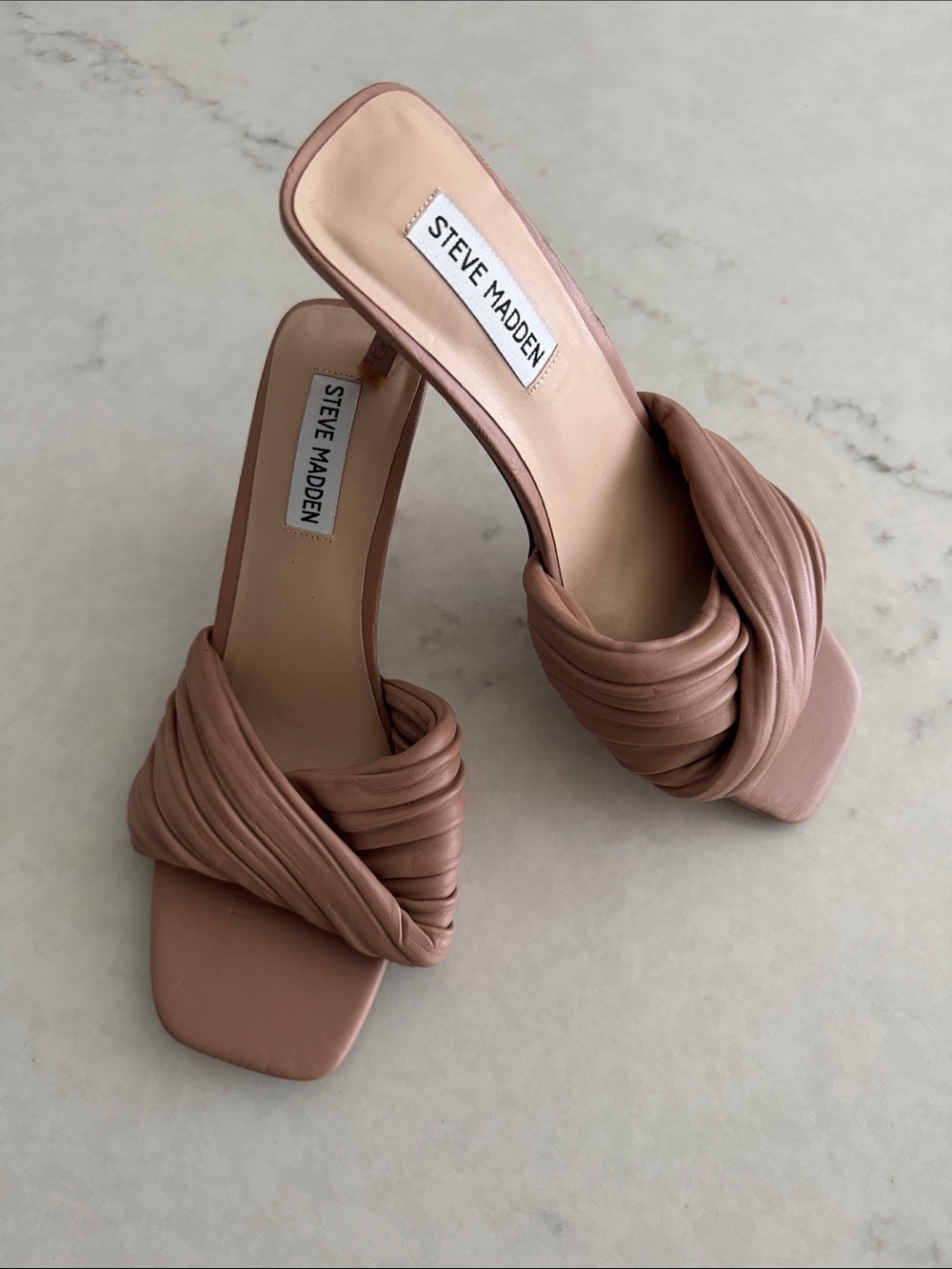 Steve Madden Blush Knot Slide Mules